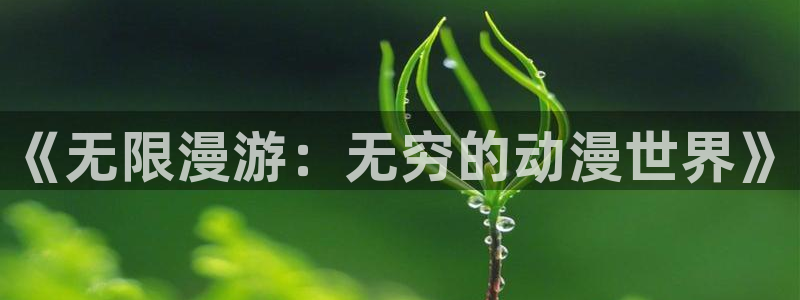 age动漫官网在线入口：《无限漫游：无穷的动漫世界》